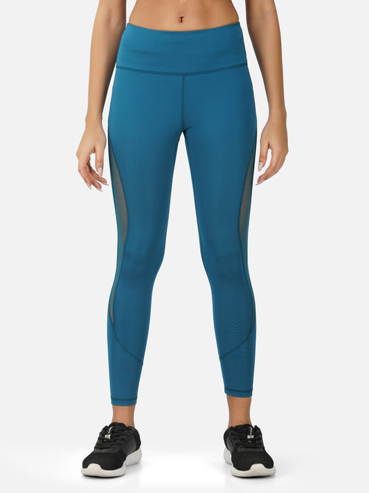 SG Legging For Womens & Girls, Blue Green & Light Purple | Ideal for Yoga, Cycling, Trail Running, Fitness & Training, Jogging, Gym Wear & Fashion Wear