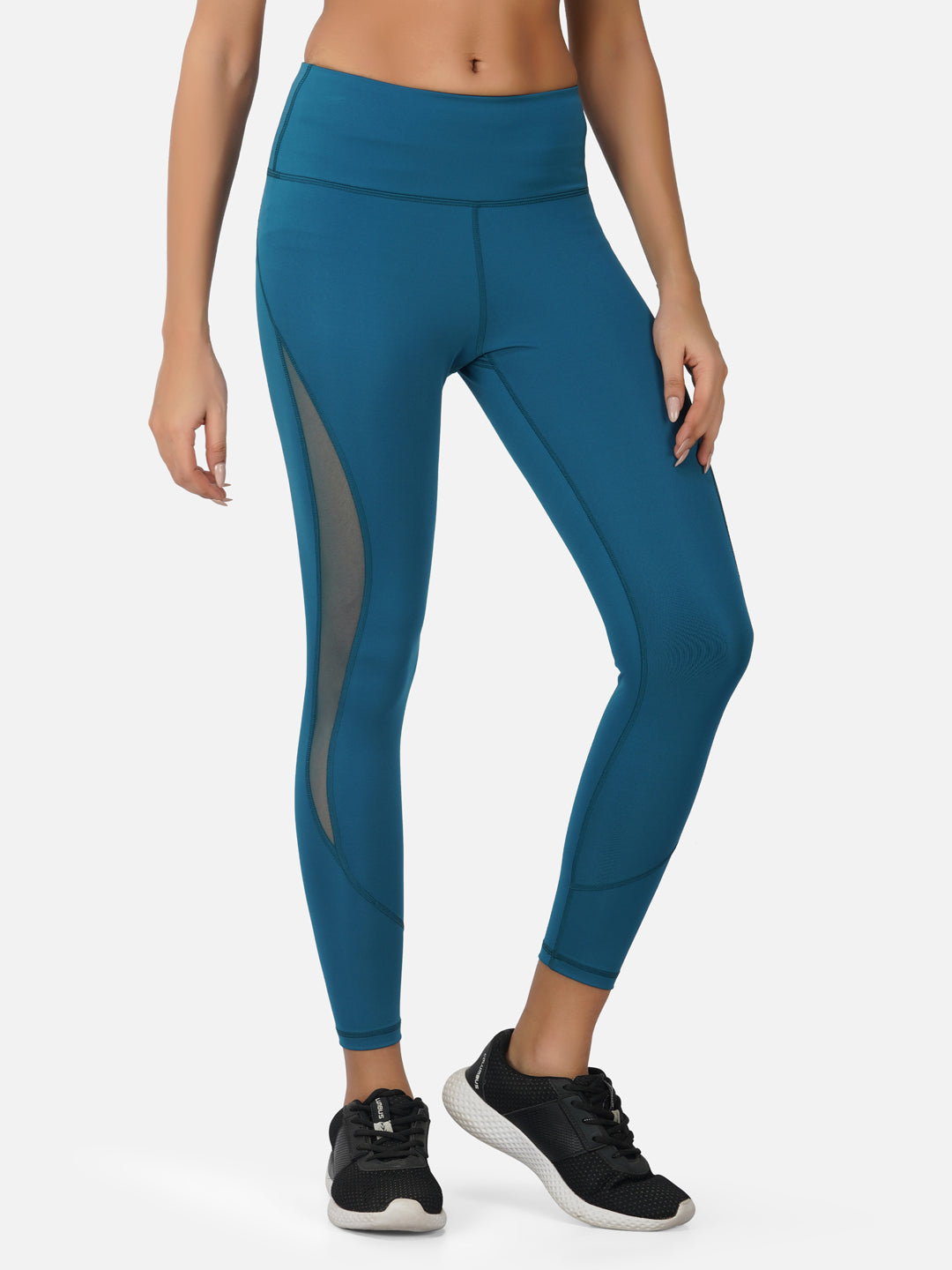 SG Legging For Womens & Girls, Blue Green & Light Purple | Ideal for Yoga, Cycling, Trail Running, Fitness & Training, Jogging, Gym Wear & Fashion Wear