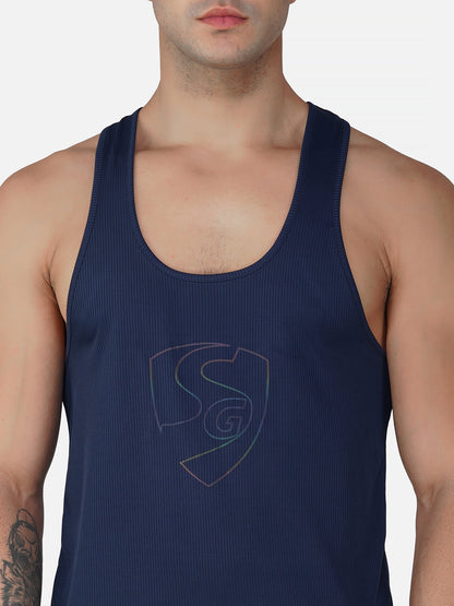 SG Regular Comfort Fit Vest For Mens & Boys, Midnight Blue & Olive Green | Ideal for Trail Running, Fitness & Training, Jogging, Gym Wear & Fashion Wear