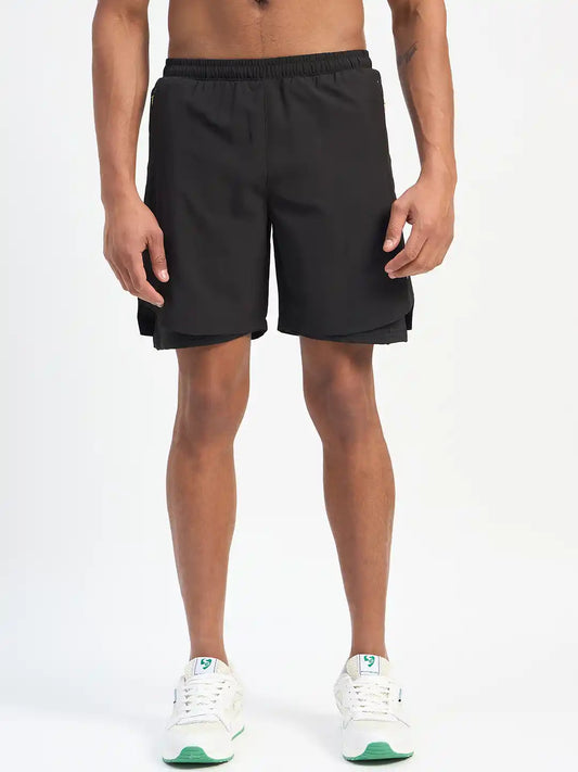 SG H2MS83891 Men Black Shorts