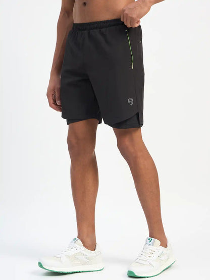 SG H2MS83891 Men Black Shorts