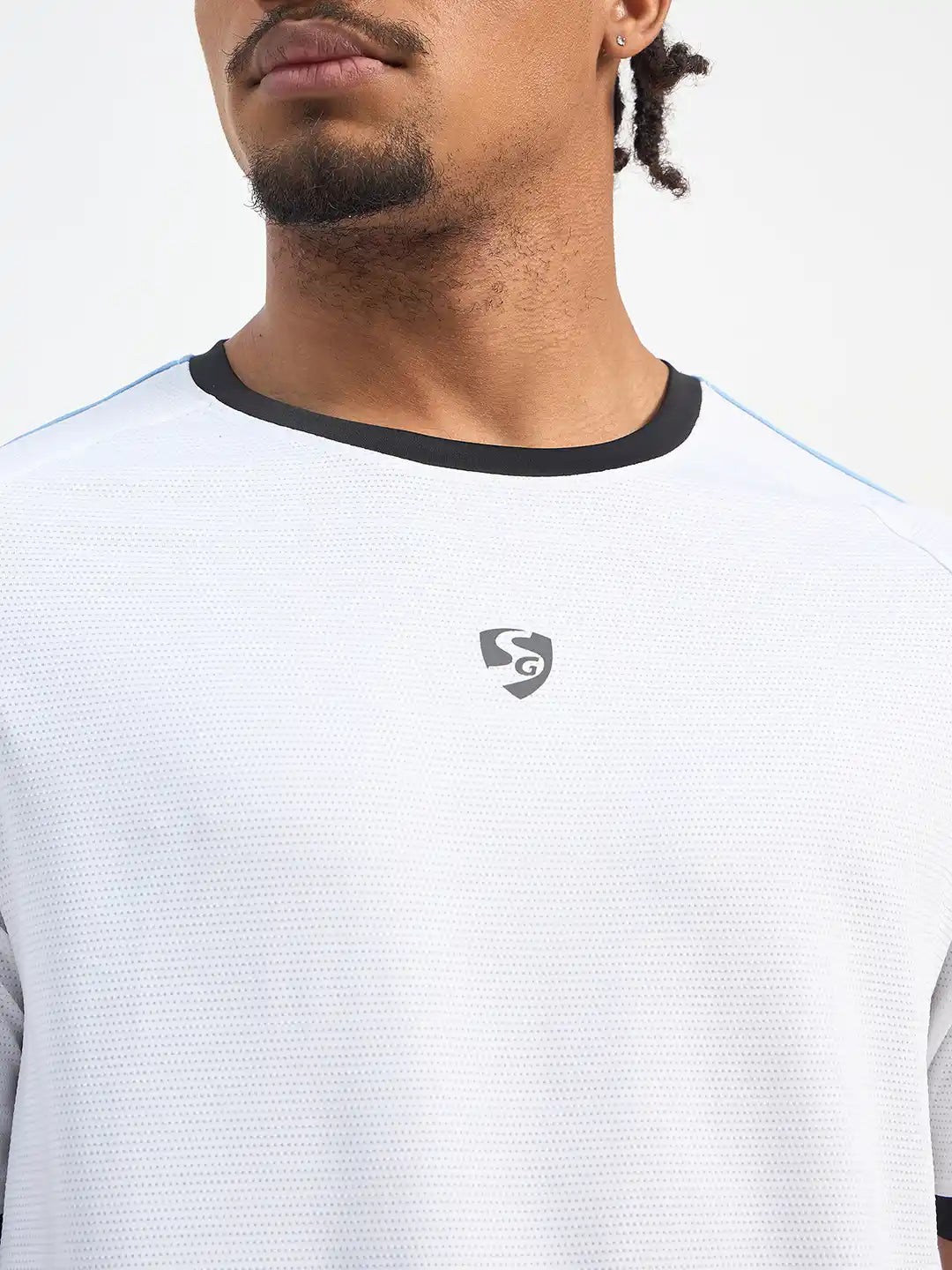 SG H1MT83691 Men White T-Shirt