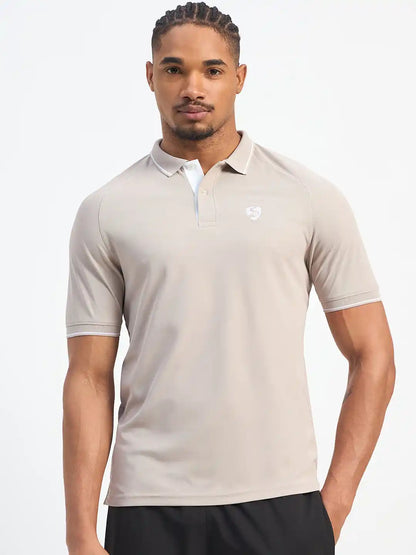 SG H1MP84081 Men Grey Polo T-Shirt