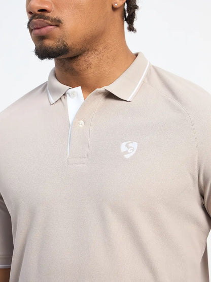 SG H1MP84081 Men Grey Polo T-Shirt