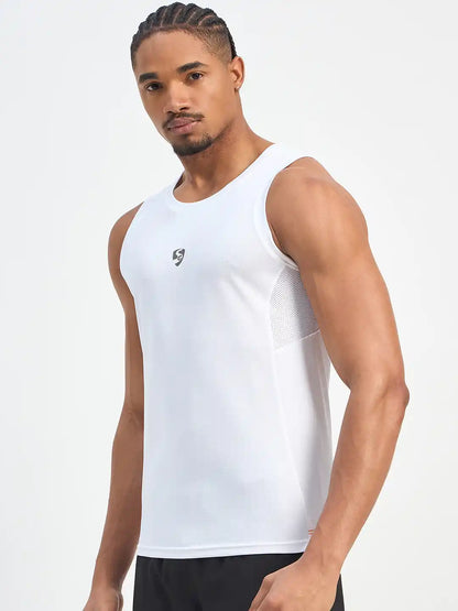 SG H2MV83591 Men White T-Vest