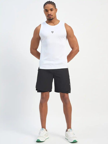 SG H2MV83591 Men White T-Vest