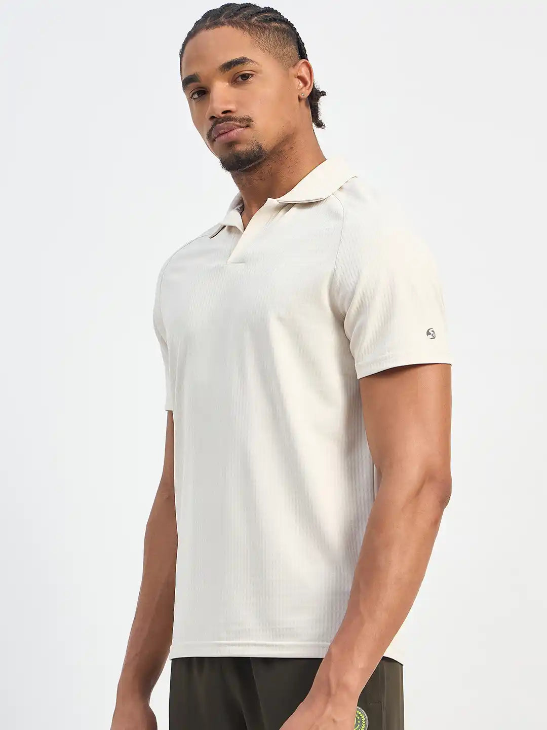 SG H1MP84092 Men Egg White Polo T-Shirt