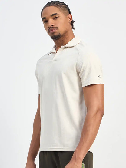 SG H1MP84092 Men Egg White Polo T-Shirt