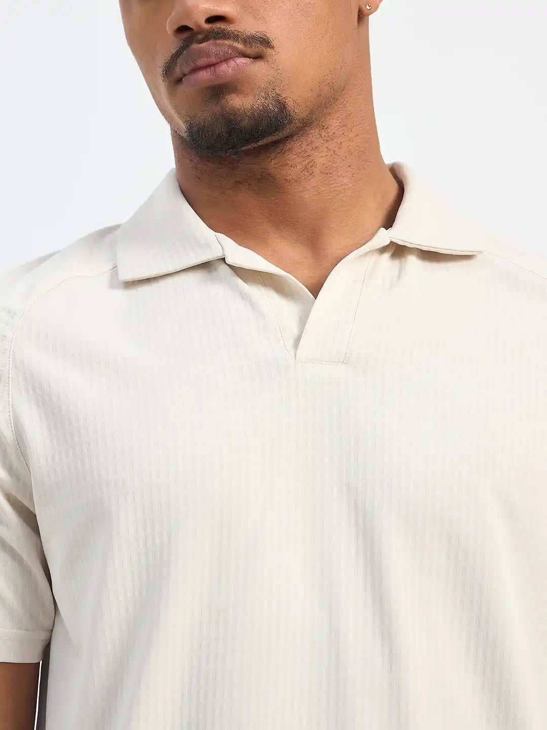 SG H1MP84092 Men Egg White Polo T-Shirt