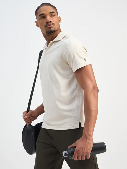 SG H1MP84092 Men Egg White Polo T-Shirt