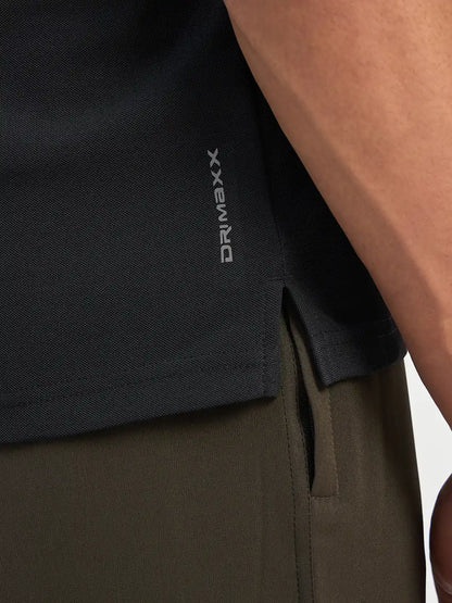 SG H1MP84082 Men Black Polo T-Shirt