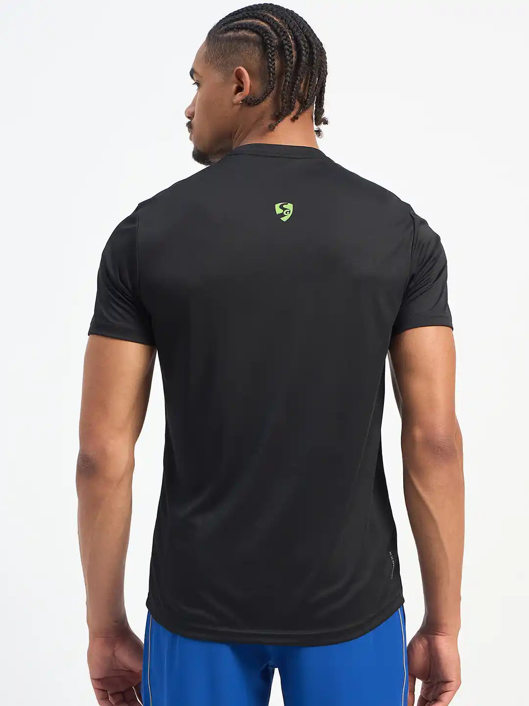 SG H1MT84141 Men Black T-Shirt