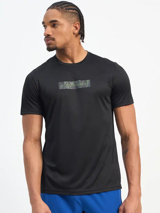 SG H1MT84141 Men Black T-Shirt