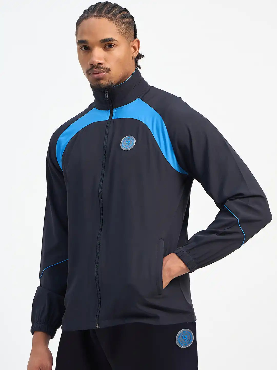 SG H1MTS84071 Men Navy/Turquoise Tracksuit