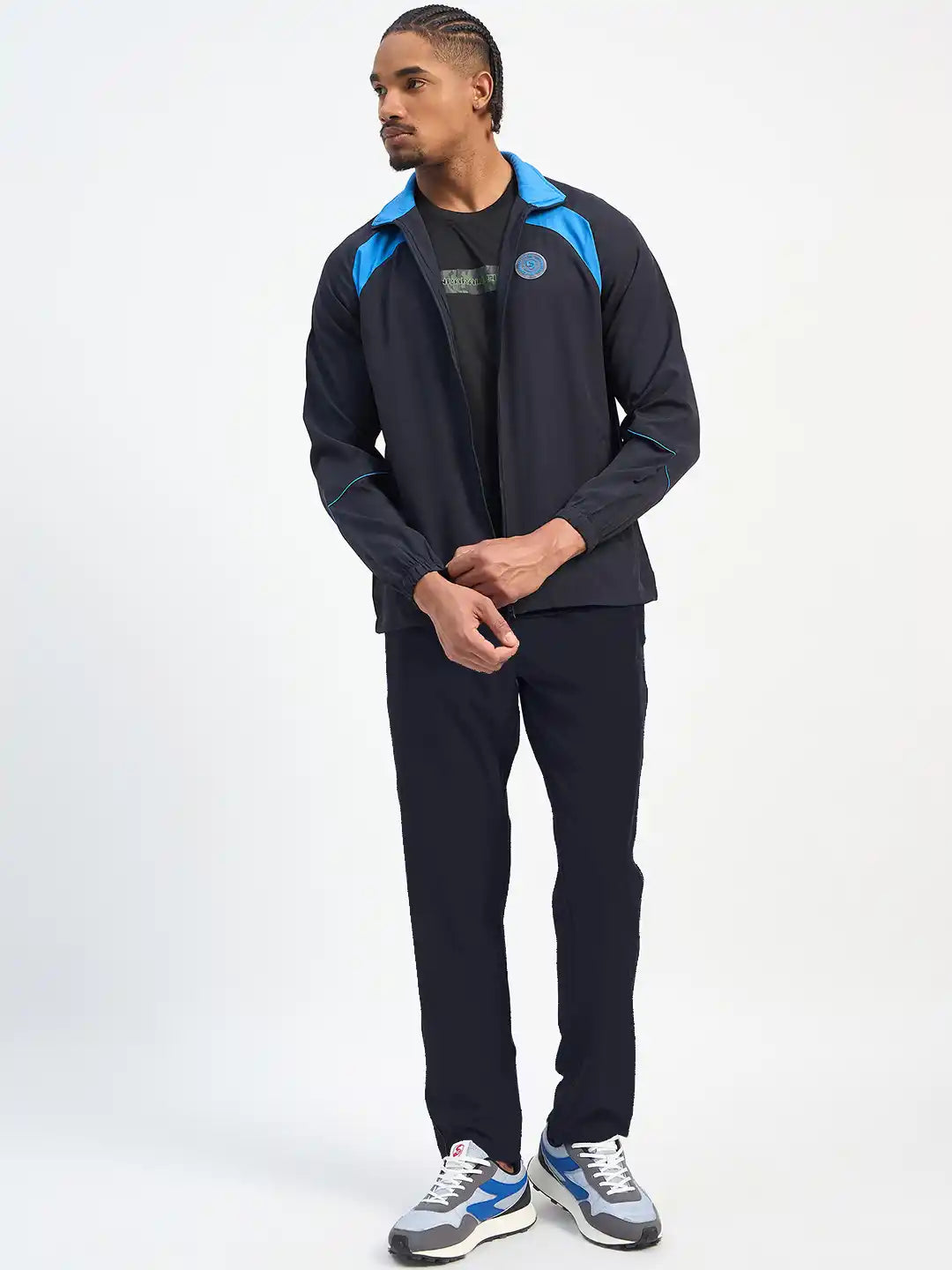 SG H1MTS84071 Men Navy/Turquoise Tracksuit