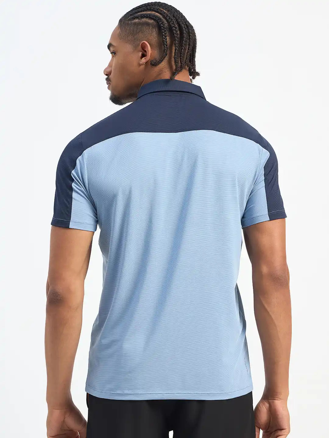 SG H1MP83881 Men Dusk Blue/Navy Polo T-Shirt