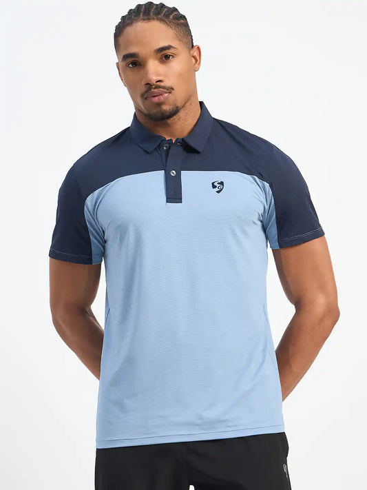 SG H1MP83881 Men Dusk Blue/Navy Polo T-Shirt