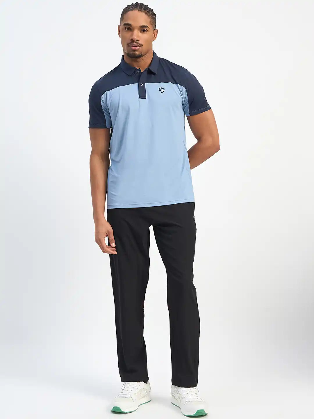 SG H1MP83881 Men Dusk Blue/Navy Polo T-Shirt