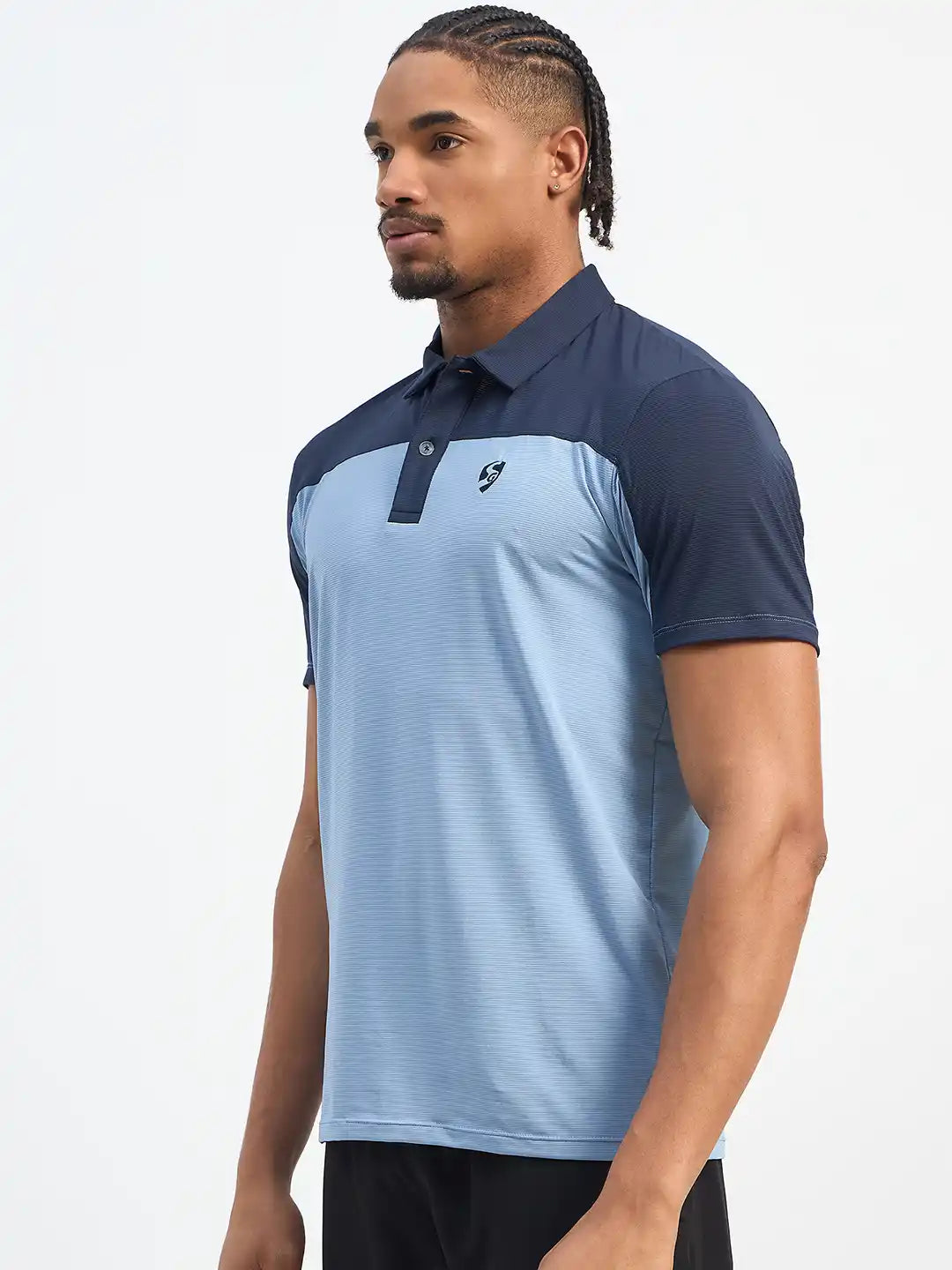 SG H1MP83881 Men Dusk Blue/Navy Polo T-Shirt
