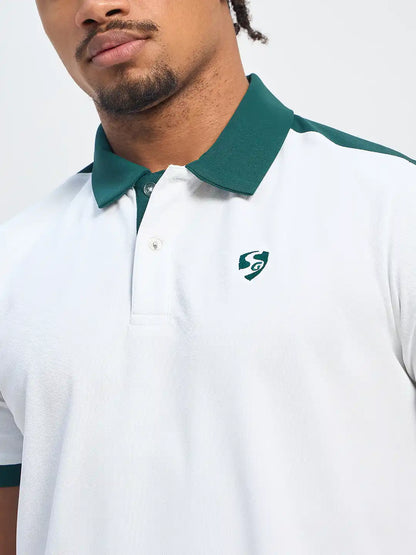 SG H2MP83822 Men White/Retro Polo T-Shirt