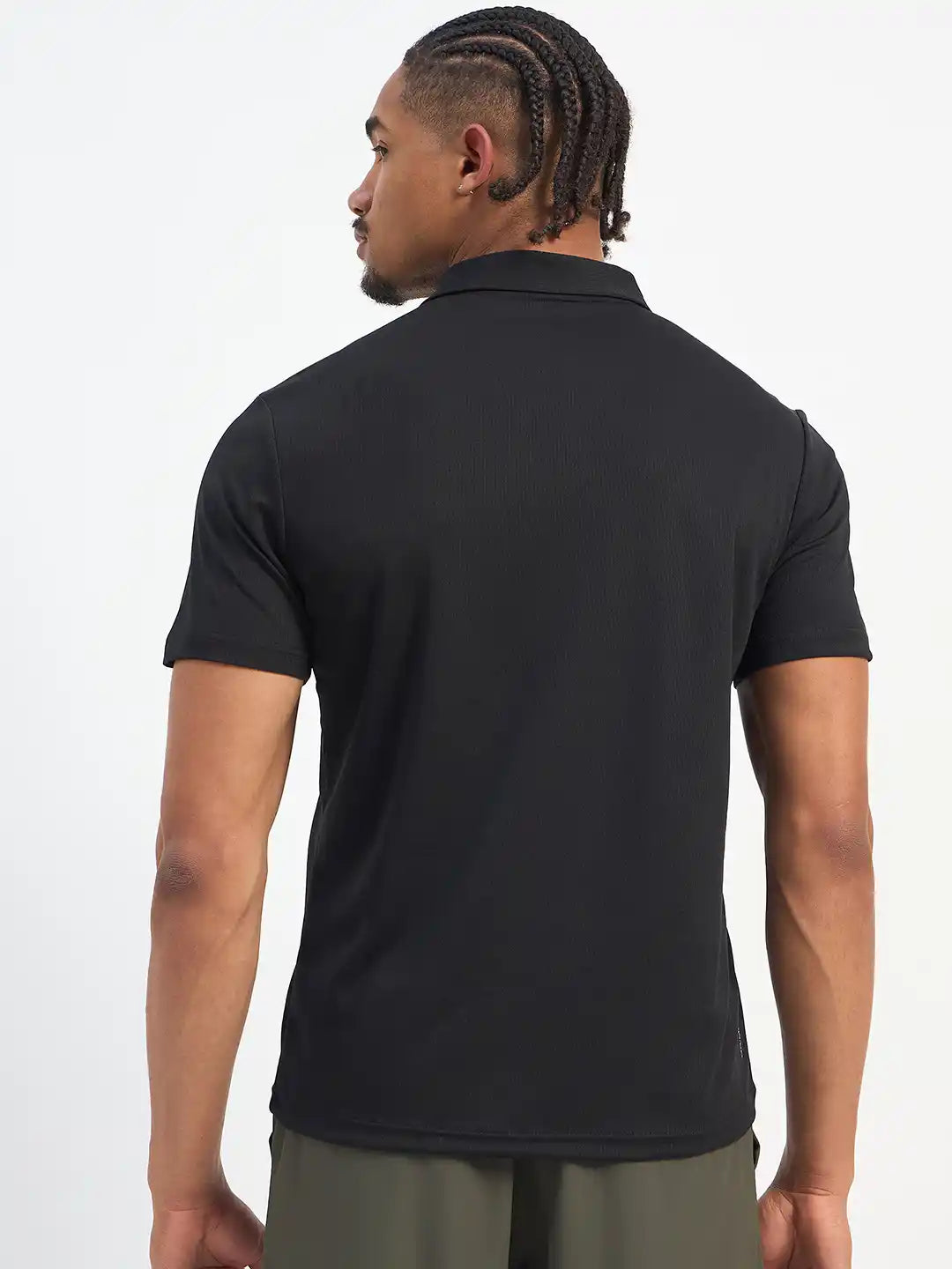 SG H1MP83842 Men Black Polo T-Shirt