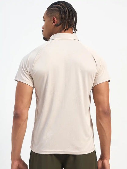 SG H2MP83852 Men Light Grey Polo T-Shirt