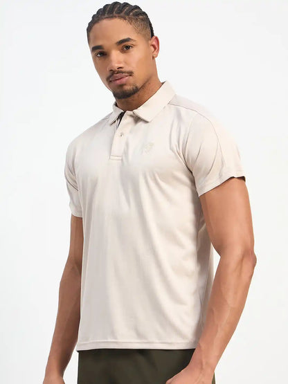 SG H2MP83852 Men Light Grey Polo T-Shirt
