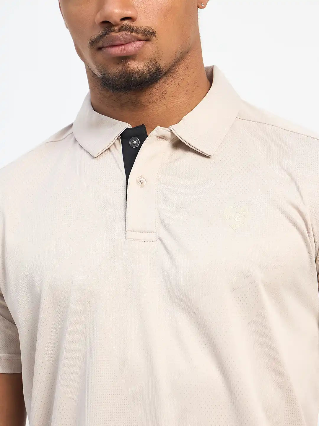 SG H2MP83852 Men Light Grey Polo T-Shirt