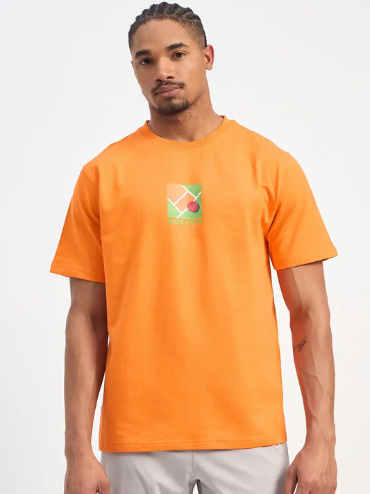 SG H1MT84171 Men Orange T-Shirt