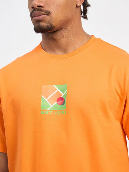 SG H1MT84171 Men Orange T-Shirt