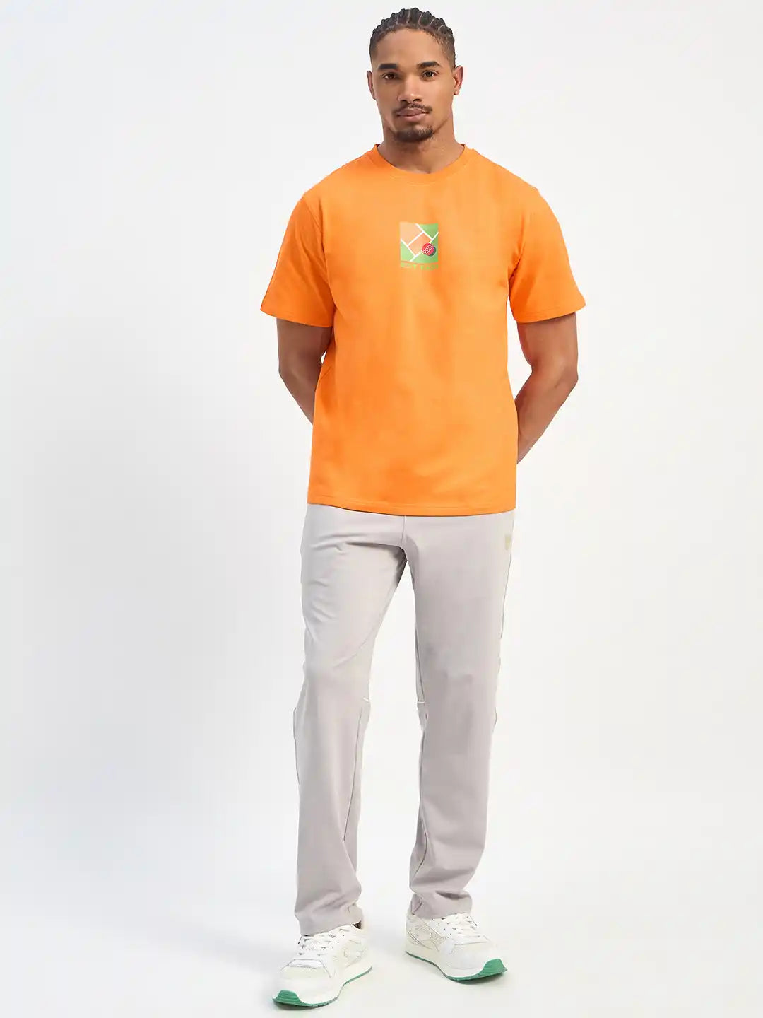 SG H1MT84171 Men Orange T-Shirt