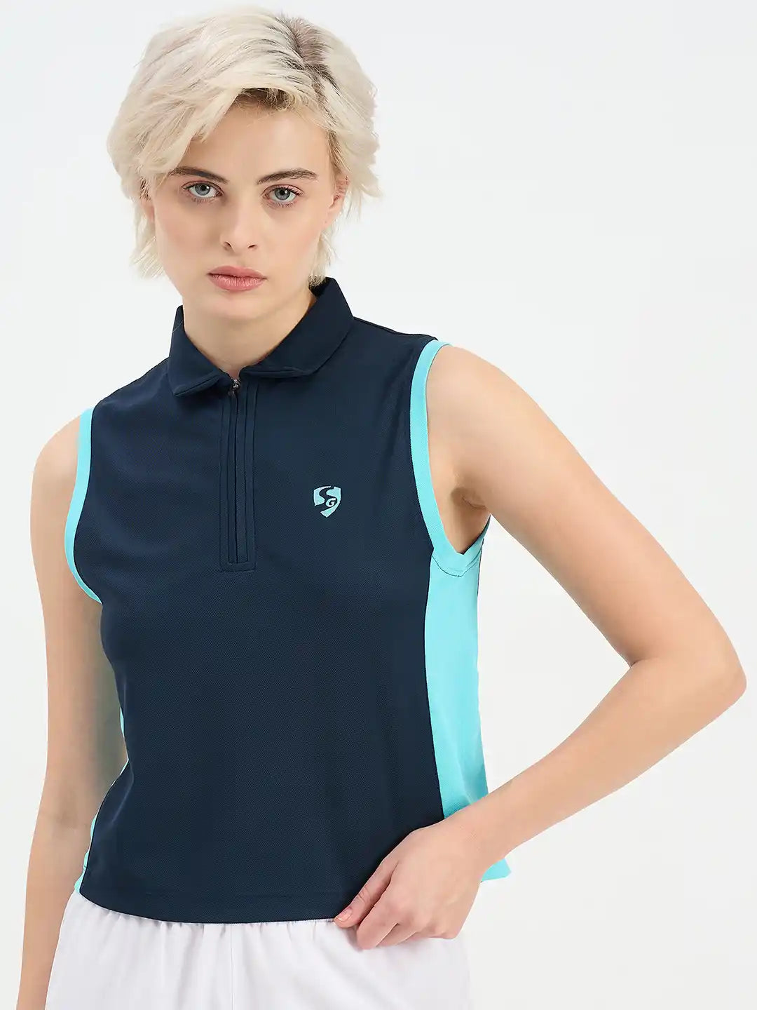 SG H2WV83072 Women Navy T-Vest