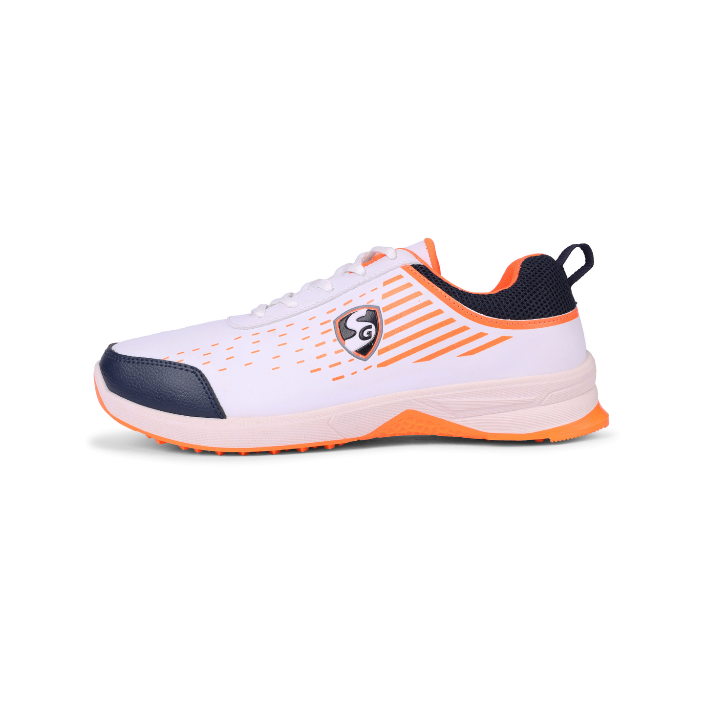 SG YORKER Sport Shoe with classic White meets bold Navy and vibrant Orange