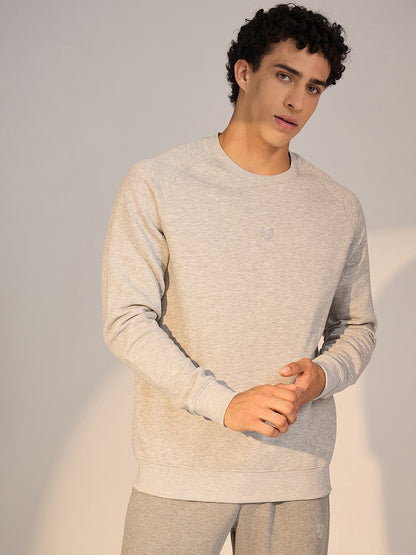 SWEAT SHIRT MEN SG H4MSW8245 GREY MELANGE