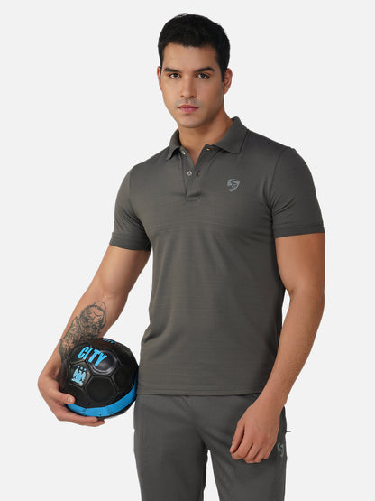 SG Regular Comfort Fit Polo T-Shirt For Mens & Boys, Slate Grey & Sage Green | Ideal for Trail Running, Fitness & Training, Jogging, Gym Wear & Fashion Wear