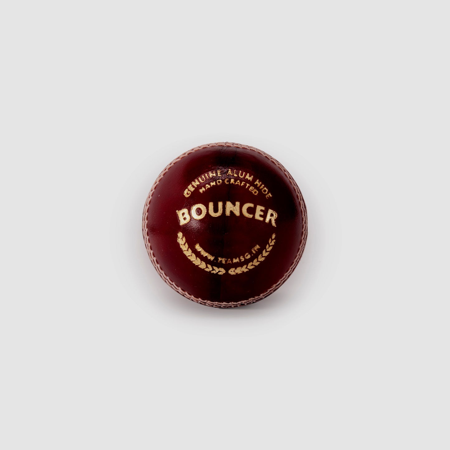 SG Bouncer Red Cricket Leather Ball (Pack of 3)