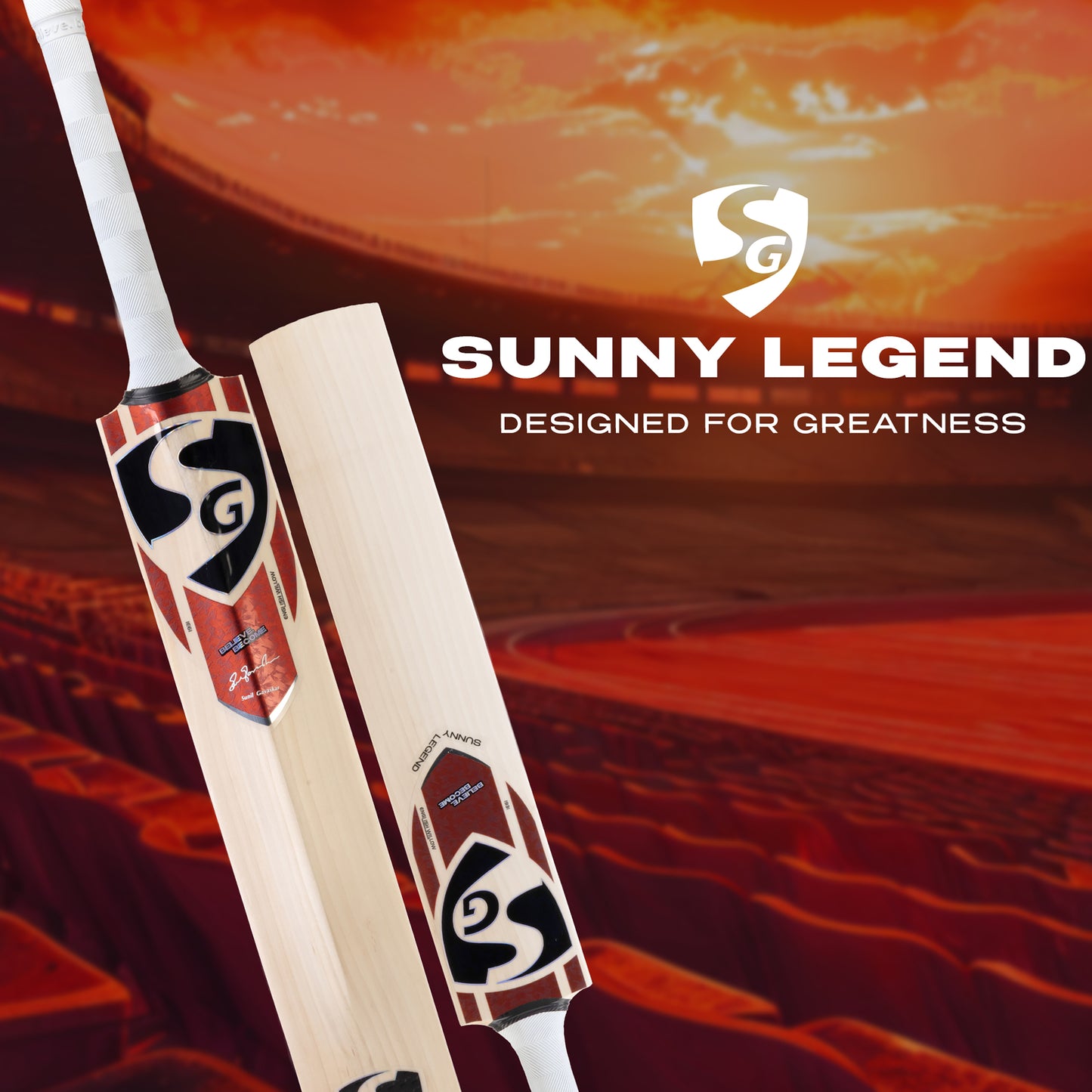 SG Sunny Legend® English Willow Cricket Bat