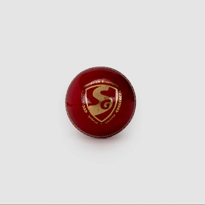 SG Shield 20 Red Cricket Leather Ball (Pack of 3)