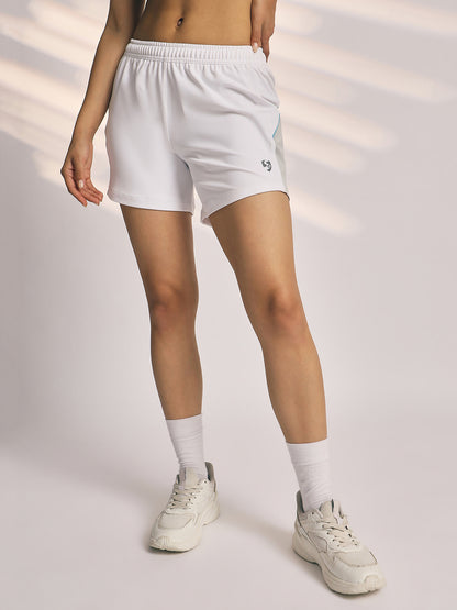 SHORTS WOMEN SG H3WS8271 WHITE/LIGHT GREY