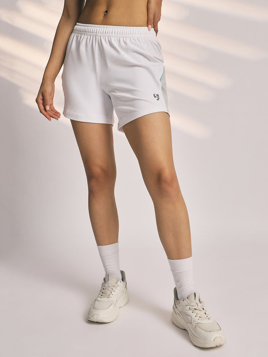 SHORTS WOMEN SG H3WS8271 WHITE/LIGHT GREY