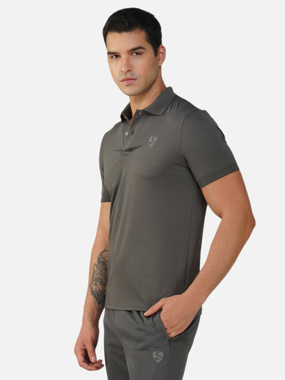 SG Regular Comfort Fit Polo T-Shirt For Mens & Boys, Slate Grey & Sage Green | Ideal for Trail Running, Fitness & Training, Jogging, Gym Wear & Fashion Wear