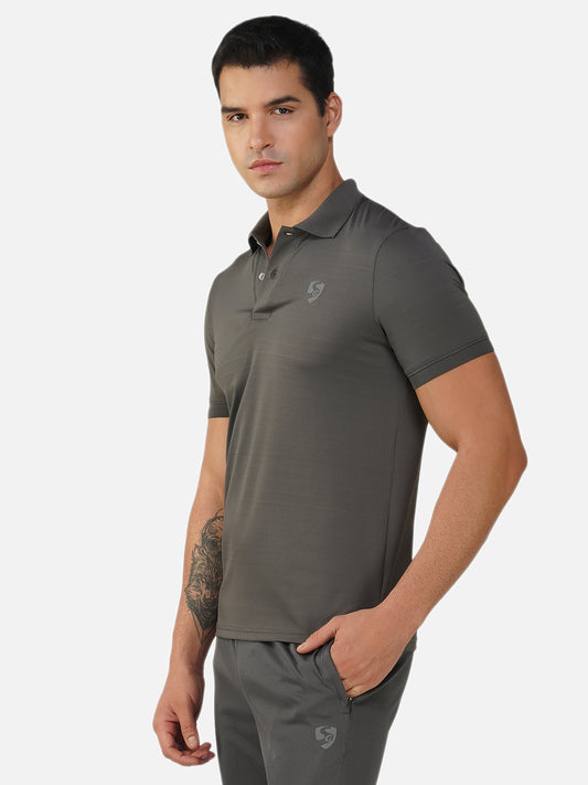 SG Regular Comfort Fit Polo T-Shirt For Mens & Boys, Slate Grey & Sage Green | Ideal for Trail Running, Fitness & Training, Jogging, Gym Wear & Fashion Wear