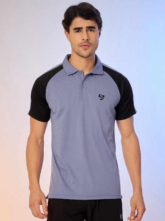 POLO MEN SG H3MP8214 ICE BLUE/BLACK