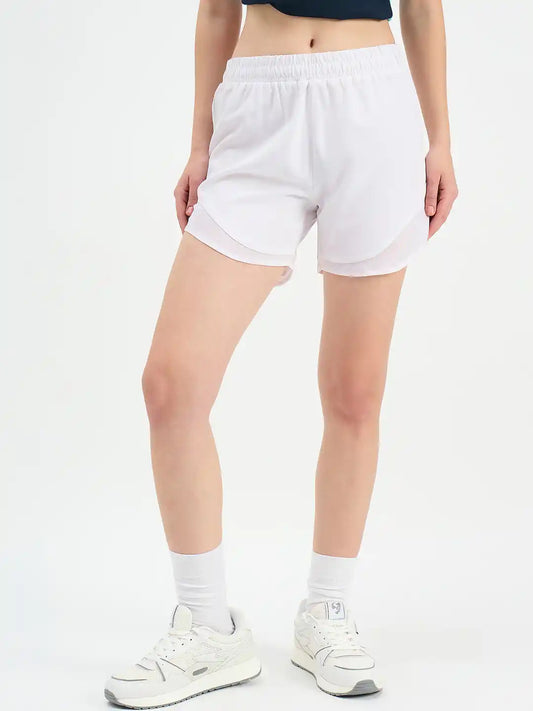 SG H1WS83302 Women White Shorts