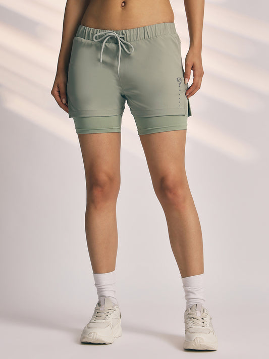 SHORTS WOMEN SG H3WS8272 JADE GREEN
