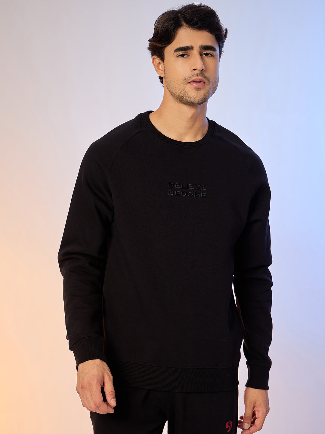 SWEATSHIRT MEN SG H4MSW8247 BLACK