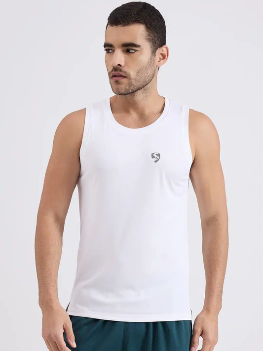 SG H2MV83641 Men White T-Vest