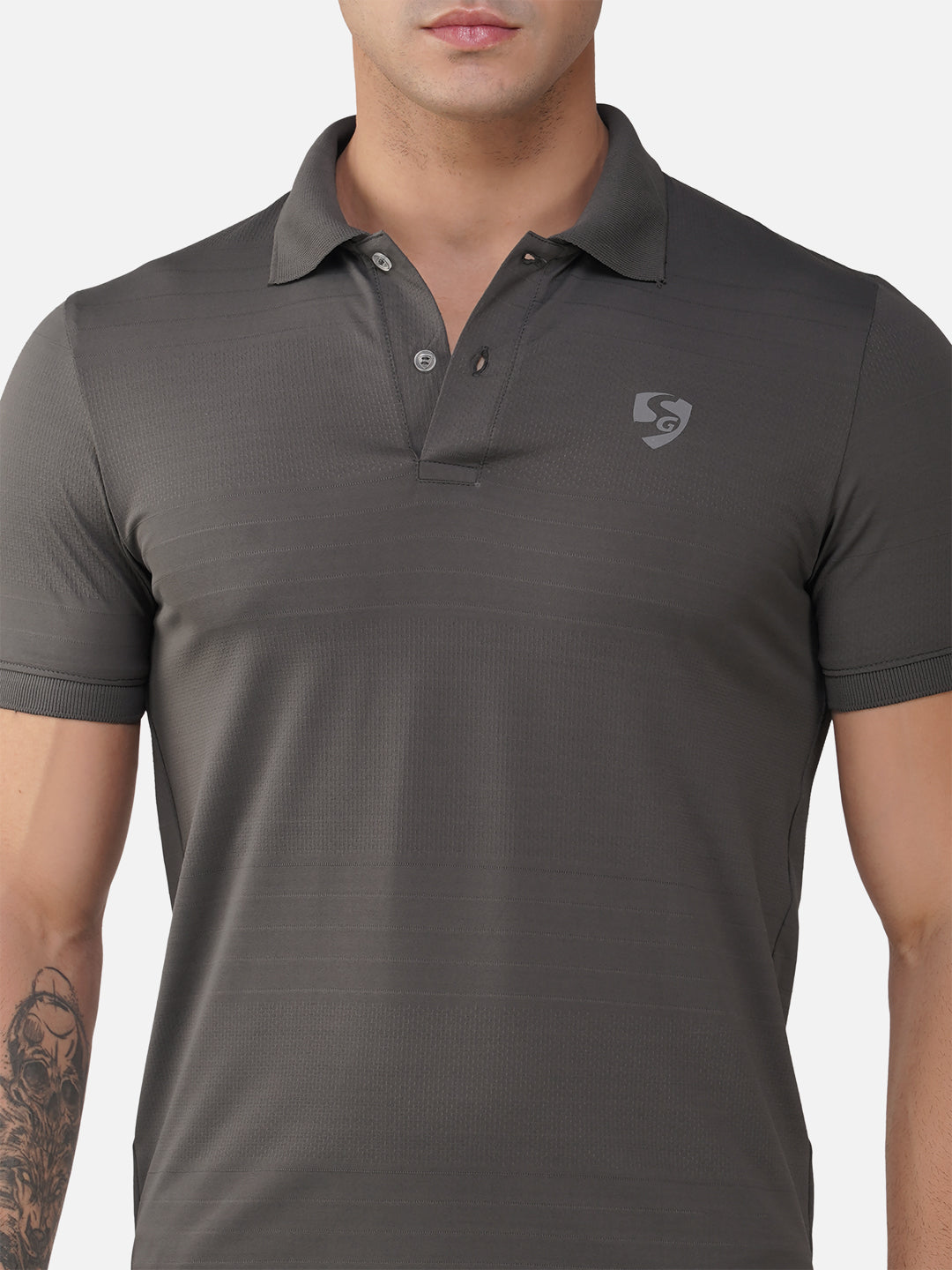 SG Regular Comfort Fit Polo T-Shirt For Mens & Boys, Slate Grey & Sage Green | Ideal for Trail Running, Fitness & Training, Jogging, Gym Wear & Fashion Wear