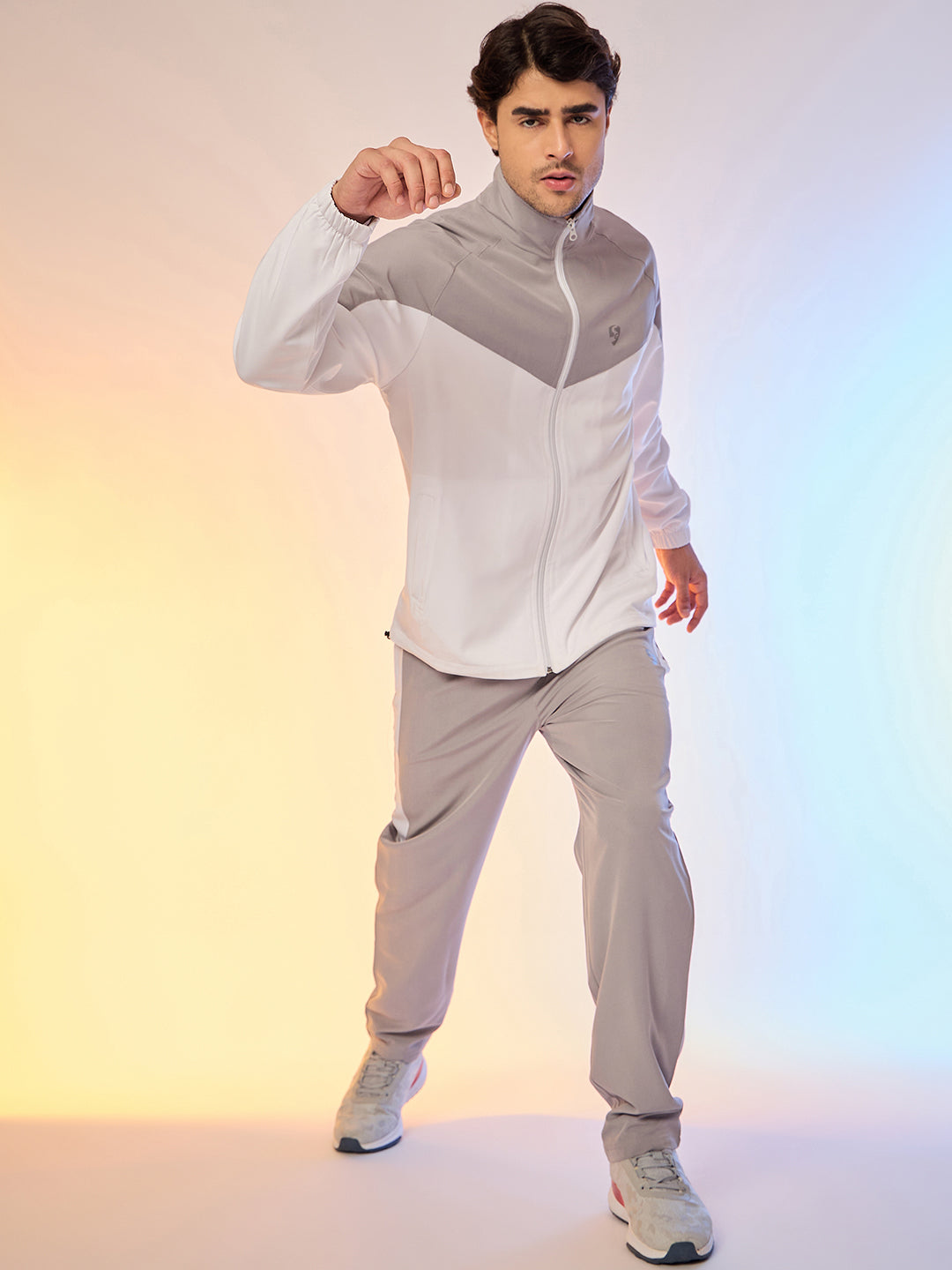 TRACKSUIT MEN SG H3MTS8237 GREY/WHITE