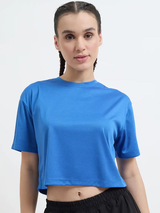 SG H1WT83102 Women Royal Blue T-Shirt